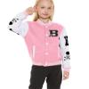 ACEFAST INC Kids Boys Girls Baseball Jacket Varsity Jacket Casual Sport Coat Cardigan Sweatshirt Uniforms Youth 2-13 Year view 2