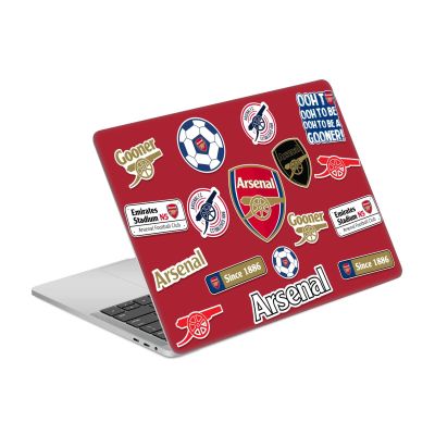 Head Case Designs Officially Licensed Arsenal FC Collage Logos Vinyl Sticker Skin Decal Cover Compatible with MacBook Pro 13.3" A1708