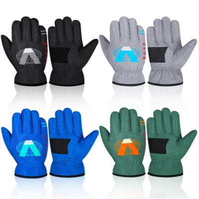Hicarer 4 Pairs Winter Gloves for Kids Waterproof Snow Ski Gloves Girls Boys Warm Unisex Youth Clothes for Cold Weather(Army Green, Blue, Gray, Black,1-4 Years Old)