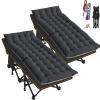 ABORON Camping Cot for Adult 28" Extra Wide, 2PK Heavy-Duty 1200D Oxford Cot for Sleeping, Portable Folding Camp Bed with Mat & Carry Bag view 1