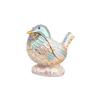 Bird Hinged Jewelry Box, Exquisite Enamel Trinket Box, Wonderful Rings Earrings Storage Boxes for Rings, Necklaces, Bracelets, Earrings, Ear Studs, Hairpins, Blue view 2