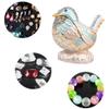Bird Hinged Jewelry Box, Exquisite Enamel Trinket Box, Wonderful Rings Earrings Storage Boxes for Rings, Necklaces, Bracelets, Earrings, Ear Studs, Hairpins, Blue view 4