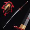 Handmade Katana,Anime Demon Slayer Tanjiro Kagura Sword,Sharp Full Tang Samurai Sword view 4
