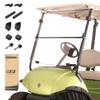 10L0L Golf Cart Windshield for Yamaha G29/Drive 2007-2016, Clear/Tinted PC Fold Down Windscreen, Anti-UV Impact Resistant and Shatterproof - Clear view 1