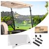 10L0L Golf Cart Windshield for Yamaha G29/Drive 2007-2016, Clear/Tinted PC Fold Down Windscreen, Anti-UV Impact Resistant and Shatterproof - Clear view 2