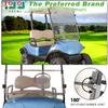 10L0L Golf Cart Windshield for Yamaha G29/Drive 2007-2016, Clear/Tinted PC Fold Down Windscreen, Anti-UV Impact Resistant and Shatterproof - Clear view 3