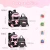LANSHIYA Princess Bow Girls Backpack Elementary School Bag Kids School Travel Bag view 2