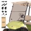 10L0L Golf Cart Windshield for Yamaha G29/Drive 2007-2016, Clear/Tinted PC Fold Down Windscreen, Anti-UV Impact Resistant and Shatterproof - Tinted view 1