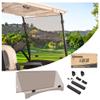 10L0L Golf Cart Windshield for Yamaha G29/Drive 2007-2016, Clear/Tinted PC Fold Down Windscreen, Anti-UV Impact Resistant and Shatterproof - Tinted view 2