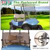 10L0L Golf Cart Windshield for Yamaha G29/Drive 2007-2016, Clear/Tinted PC Fold Down Windscreen, Anti-UV Impact Resistant and Shatterproof - Tinted view 3