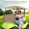 10L0L Golf Cart Windshield for Yamaha G29/Drive 2007-2016, Clear/Tinted PC Fold Down Windscreen, Anti-UV Impact Resistant and Shatterproof - Tinted view 4