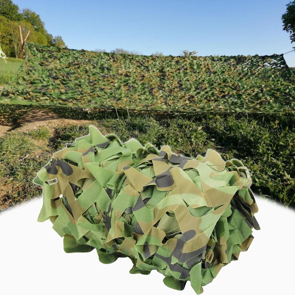 Camouflage Netting for Hunting, Military Net 22m 23m 25m 33m 34m 44m 45m 46m, Shade Net, for Woodland Camping Party Decoration Sunscreen, Car Cover Camo Netting,Jungle-2x4m(6.6 * 13.1ft)