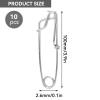 10pcs Fishing Clips, Stainless Steel Long line Fishing Snaps, Floatline Tuna Decoy Clips Branch Hanger Snap Hook Terminal Tackle Baits Clip Swivel Line Connector, Easy On/Off view 2