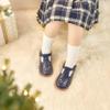 Felix & Flora Toddler Little Girl Navy Blue Mary Jane Dress Shoes - Ballet Flats for Easter Flower Girl Party School ShoesNavy Blue,6 Toddler view 3
