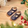 Felix & Flora Toddler Little Girl Navy Blue Mary Jane Dress Shoes - Ballet Flats for Easter Flower Girl Party School ShoesNavy Blue,6 Toddler view 4