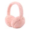 Fluffy Ear Muff for Women Plush Foldable Earmuffs Kids Winter Earmuffs Girls Boys Cold Weather Ear Warmer (Apricot Pink) view 1