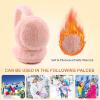 Fluffy Ear Muff for Women Plush Foldable Earmuffs Kids Winter Earmuffs Girls Boys Cold Weather Ear Warmer (Apricot Pink) view 3