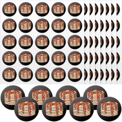 200 Pcs Football Helmet Stickers - Award Decals & Pancake Block Stickers - 1-1/8 Inch Vinyl - Self Adhesive for Helmets, Baseball, Hockey (Black)