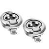2PCS Boat Latch Flush Pull Slam Latch for Marine Boat Boor Latches 1/4'' Door Cabinet Hardware Silver Zinc Alloy view 1