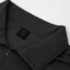 Maiyifu-GJ Men's 1/4 Zip Military Polo Shirts Short Sleeve Tactical Quarter Zip T-Shirt Athletic Outdoor Hiking Tee Shirt (Black 1,Medium) view 2