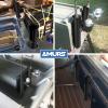 6 Tube Fishing Rod Holder Bracket Black Fishing Pole Holder with Screws for Garage Boat Cooler Trailer view 3