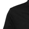 Maiyifu-GJ Men's Classic Fit Solid Polo Shirt Casual Regular Fit Solid Stretch T-Shirt Lightweight Athletic Golf Shirts (Black,Medium) view 2