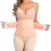 Trendyline Postpartum Essentials: Postpartum Belly Band - C Section Postpartum Belly Wrap - Recovery Belly Support Abdominal Binder Post Surgery Girdle Pink view 1