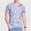 Maiyifu-GJ Men's Lightweight Camo Athletic T-Shirt Breathable Workout Short Sleeve Shirts Quick Dry Muscle Running Tops (Light Grey,Medium) view 2