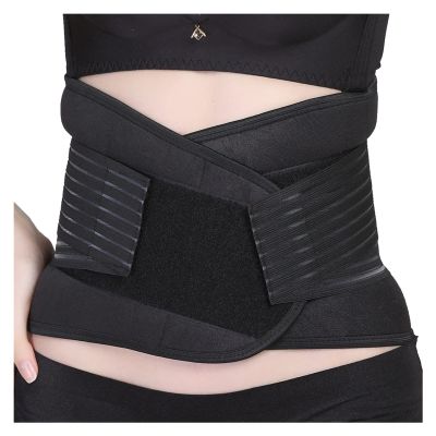 Telusu Double Compression Waist Trainer for Men & Women Plus Size S-6XL Posture Corrector Low Back Lumbar Support Belts Abdomen Slimming Braces for Fat Burn