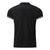 Maiyifu-GJ Men Zip Up Color Block Polo Shirt Graphic Casual Slim Fit Lapel Neck Shirts Short Sleeve 1/4 Zip Printed T-Shirts (Black 1,Small) view 2