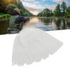 VBESTLIFE Replacement Net for Fishing Landing Net, 55cm Transparent White Rubber Fishing Net view 3