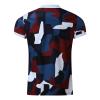 Maiyifu-GJ Men Zip Up Color Block Polo Shirt Graphic Casual Slim Fit Lapel Neck Shirts Short Sleeve 1/4 Zip Printed T-Shirts (Color,Medium) view 2