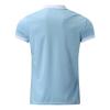 Maiyifu-GJ Men Zip Up Color Block Polo Shirt Graphic Casual Slim Fit Lapel Neck Shirts Short Sleeve 1/4 Zip Printed T-Shirts (Light Blue,Medium) view 3