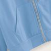 Women Casual Cropped Zip Up Hoodie Cute Crop Top Y2K Teen Girls Trendy Lightweight Crop Jacket Long Sleeve Sweatshirt Blue view 4