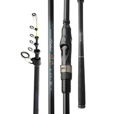 Telescopic Fishing Spinning Rod,Carbon Fiber Collapsible Spin Fishing Pole,Ultralight Spinning & Casting Rod,Portable Travel Rod for Freshwater Fishing Gear and Tackle ( Color : Black , Size : 3.0M )