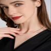 Aleasha 6mm Faux Pearl Necklace for Women Men 18" Round White Pearl Strand Wedding Jewelry (6mm,18", White) view 2