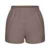 Womens 5" Sports Shorts Loose Comfy Yoga Sweat Cotton Shorts Athletic Fit High Waist Pockets Running Lounge Short Pant Brown view 4