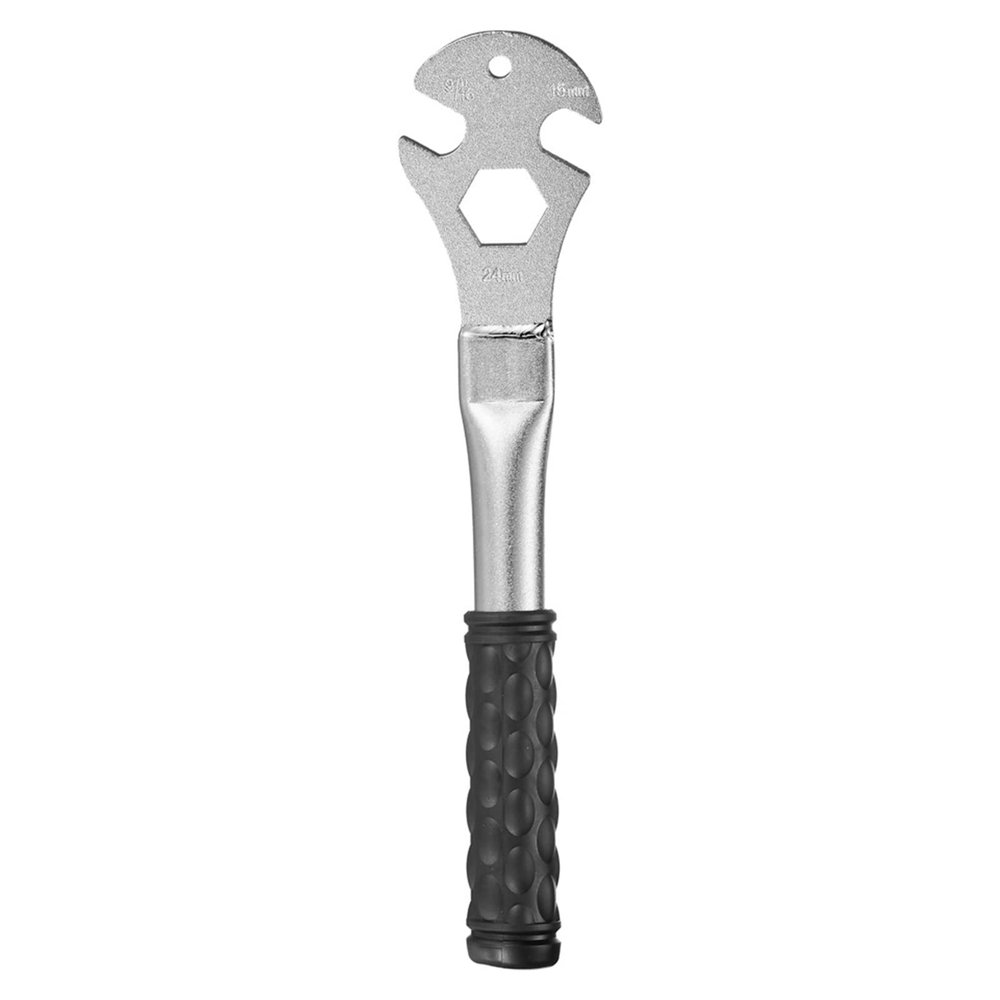 AOKID Bicycle Pedal Spanner Multifunctional Folding Bike Pedal Spanner Good Hardness Outdoor Supplies Black