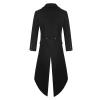 hhaappyy Mens Gothic Tailcoat Jacket Vintage Steampunk Victorian Long Coat Halloween Costumes Medieval Renaissance Coats view 3