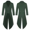 hhaappyy Mens Gothic Tailcoat Jacket Vintage Steampunk Victorian Long Coat Halloween Costumes Medieval Renaissance Coats view 1
