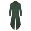 hhaappyy Mens Gothic Tailcoat Jacket Vintage Steampunk Victorian Long Coat Halloween Costumes Medieval Renaissance Coats view 3