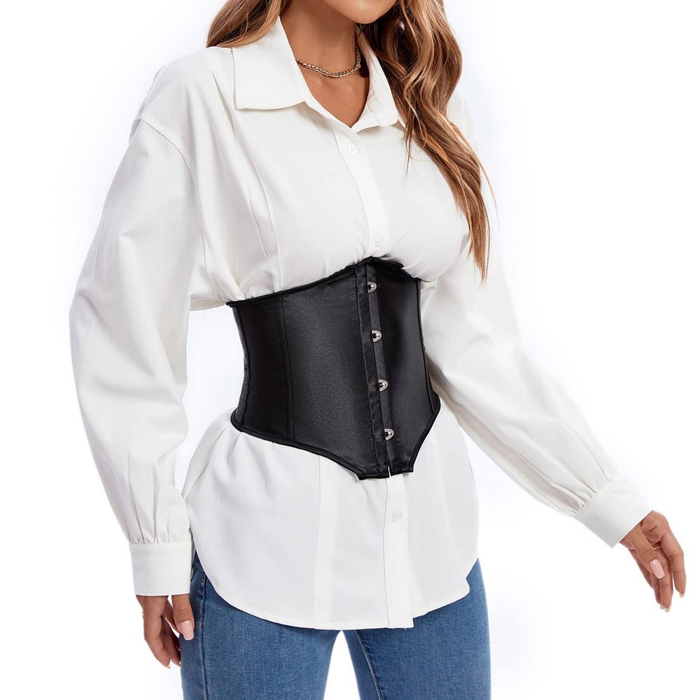 Women's Victorian Renaissance Corset Bustier Underbust Waist Trainer Cincher Corsets Waistcoats Vest(No Blouse)