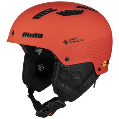 Sweet Protection Igniter 2Vi MIPS Ski Helmet - Lightweight, Highly Ventilated Hard Shell Adjustable Snowboarding Helmet, Matte Burning Orange, Small/Medium