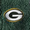 Outerstuff Newborn & Infant Green/Gray Green Bay Packers Game Nap Teddy Fleece Bunting Full-Zip Sleeper view 2