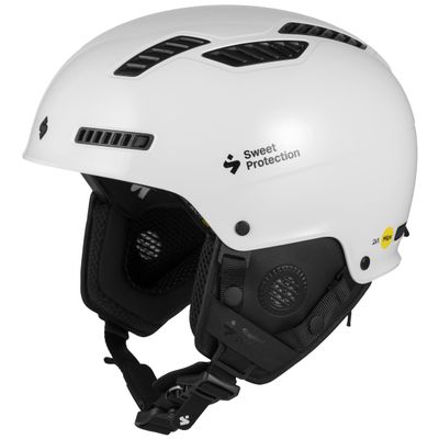 Sweet Protection Igniter 2Vi MIPS Ski Helmet - Lightweight, Highly Ventilated Hard Shell Adjustable Snowboarding Helmet, Gloss White, Medium/Large