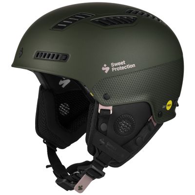 Sweet Protection Igniter 2Vi MIPS Ski Helmet - Lightweight, Highly Ventilated Hard Shell Adjustable Snowboarding Helmet, Matte Thyme Metallic, Small/Medium
