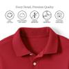 Lands' End Uniform Kids Short Sleeve Interlock Polo Red Kids X-Small view 3
