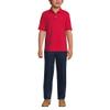 Lands' End Uniform Kids Short Sleeve Interlock Polo Red Kids X-Small view 4