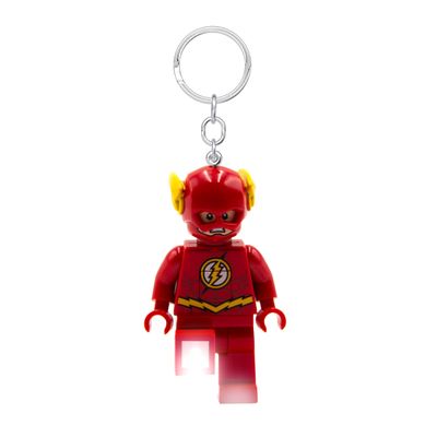 Lego DC Super Heroes Keychain Light - The Flash (KE65H), Large 3 Inch Tall Figure, Bag Charm, Accessory