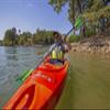 Perception Kayaks Flash 9.5 | Sit Inside Kayak for Fishing and Fun | Two Rod Holders | Multi-Function Dash | 9' 6" | Sunset view 3